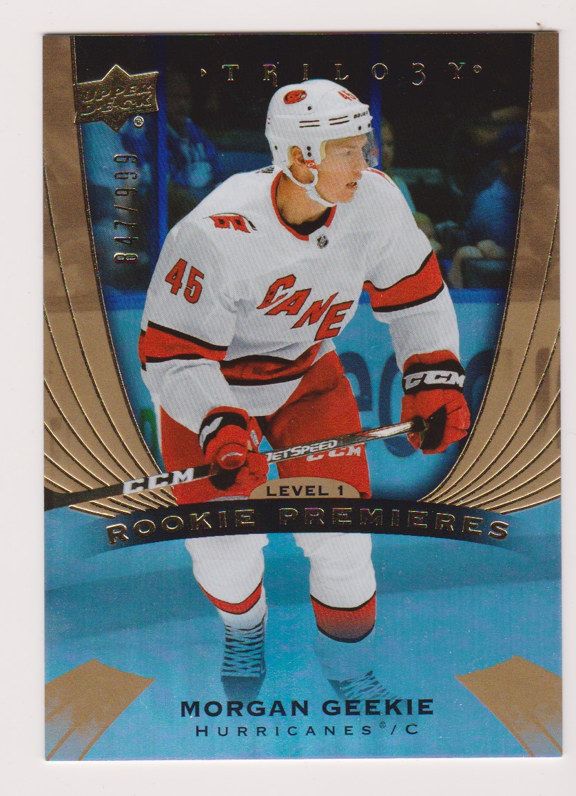 (image for) 2020-21 Upper Deck Trilogy #58 Morgan Geekie 847/999 RC